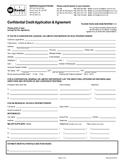 Credit Application