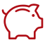 Piggy bank icon
