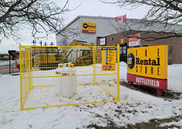 Rental Fence for Propane Enclosures