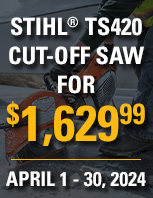 STIHL TS 420 Cut-Off Saw for $1,629.99