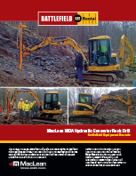 MacLean MDA Hydraulic Excavator Rock Drill