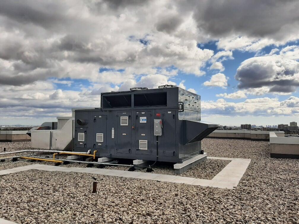 Industrial cooling systems outdoors