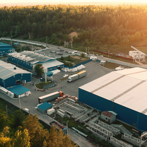 Industrial thermal system equipment installed in facility