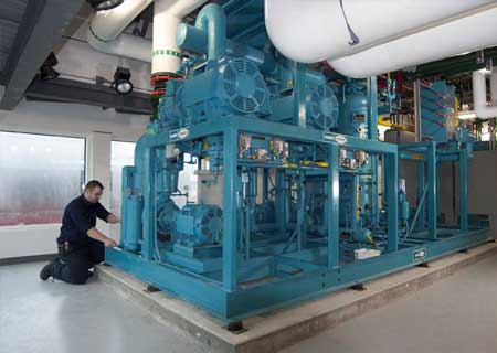 Industrial thermal system equipment installed in facility