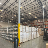 Cold storage warehouse aisle