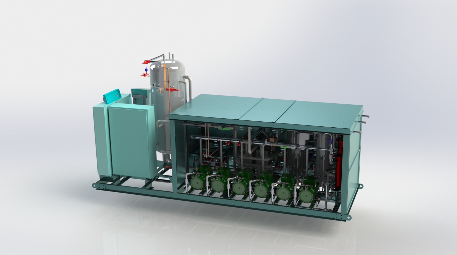 CIMCO CO₂ transcritical system render