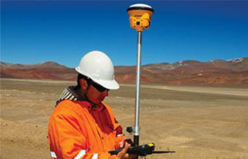 Man in hard hat standing